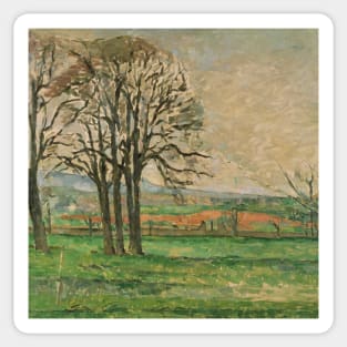 The Bare Trees at Jas de Bouffan by Paul Cezanne Sticker